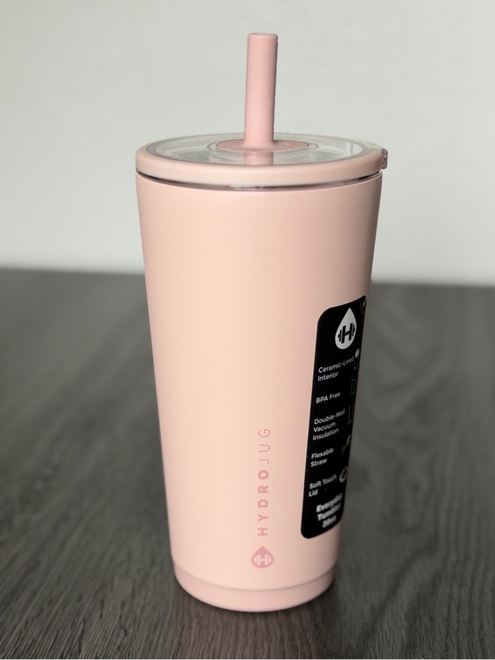 Hydrojug New Everyday Blush Pink Tumbler Cup DUSTY ROSE 20 OZ